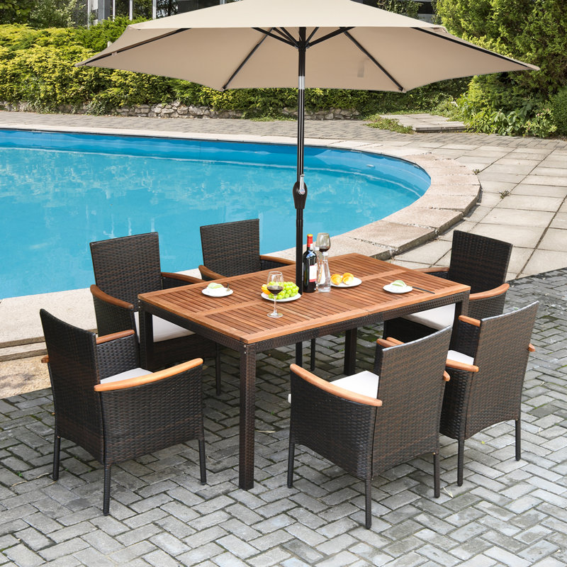 Small patio dining sets with umbrella hotsell